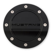 Fuel Door Comp Series Black Mustang Logo Fits 2015-2022 Ford Mustang Drake Muscle Cars