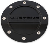 Fuel Door Comp Series Black Mustang Logo Fits 2015-2022 Ford Mustang Drake Muscle Cars