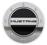 Comp Stainless Steel Fuel Door Mustang Script Fits 2015-2022 Ford Mustang Drake Muscle Cars