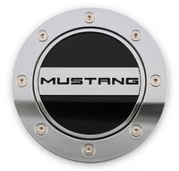 Comp Stainless Steel Fuel Door Mustang Script Fits 2015-2022 Ford Mustang Drake Muscle Cars