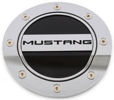 Comp Stainless Steel Fuel Door Mustang Script Fits 2015-2022 Ford Mustang Drake Muscle Cars