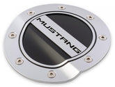 Comp Stainless Steel Fuel Door Mustang Script Fits 2015-2022 Ford Mustang Drake Muscle Cars