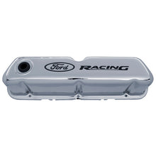 Load image into Gallery viewer, Ford Performance Parts Chrome Steel Valve Cover Set w/Ford Racing Logo 302-071