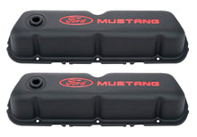 Load image into Gallery viewer, Ford Performance Parts Black Steel Valve Cover Set w/Mustang Logo 302-101