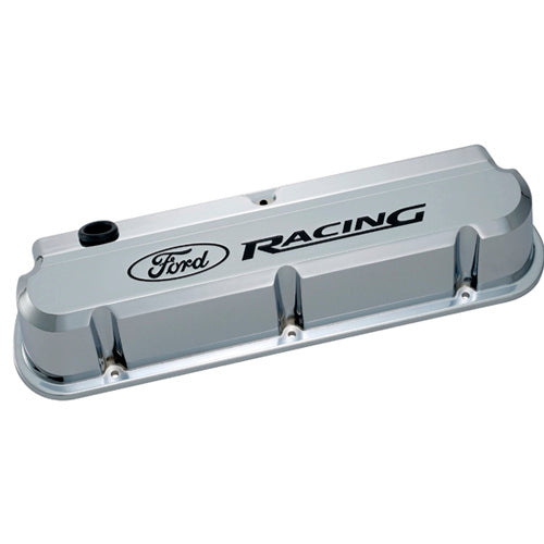 Ford Performance Parts Slant Edge Valve Cover Set w/Ford Racing Logo 302-139