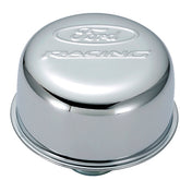 Ford Performance Parts Ford Racing Logo Air Breather Cap: Push-In Type Chrome 302-215