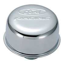 Ford Performance Parts Ford Racing Logo Air Breather Cap: Push-In Type Chrome 302-215
