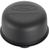 Ford Performance Parts Ford Racing Logo Air Breather Cap: Push-On - Black Crinkle Finish 302-216