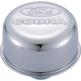 Ford Performance Parts Ford Cobra Logo Air Breather Cap: Chrome 302-225