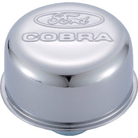 Ford Performance Parts Ford Cobra Logo Air Breather Cap: Chrome 302-225