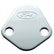 Ford Performance Parts Ford Logo Fuel Pump Blockoff Plate: Chrome 302-290