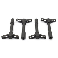 Ford Performance Parts Valve Cover Hold Down Wing Nuts: Black Crinkle Finish 302-326