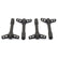 Ford Performance Parts Valve Cover Hold Down Wing Nuts: Black Crinkle Finish 302-326