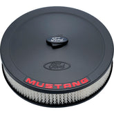 Ford Performance Parts Air Cleaner Kit: Black Crinkle Finish, Red Mustang Emblem 302-362