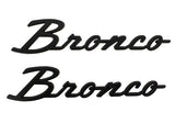 Ford Performance Parts 21 -24 Bronco Classic Script Fender Badge Kit M-1447-BSMB