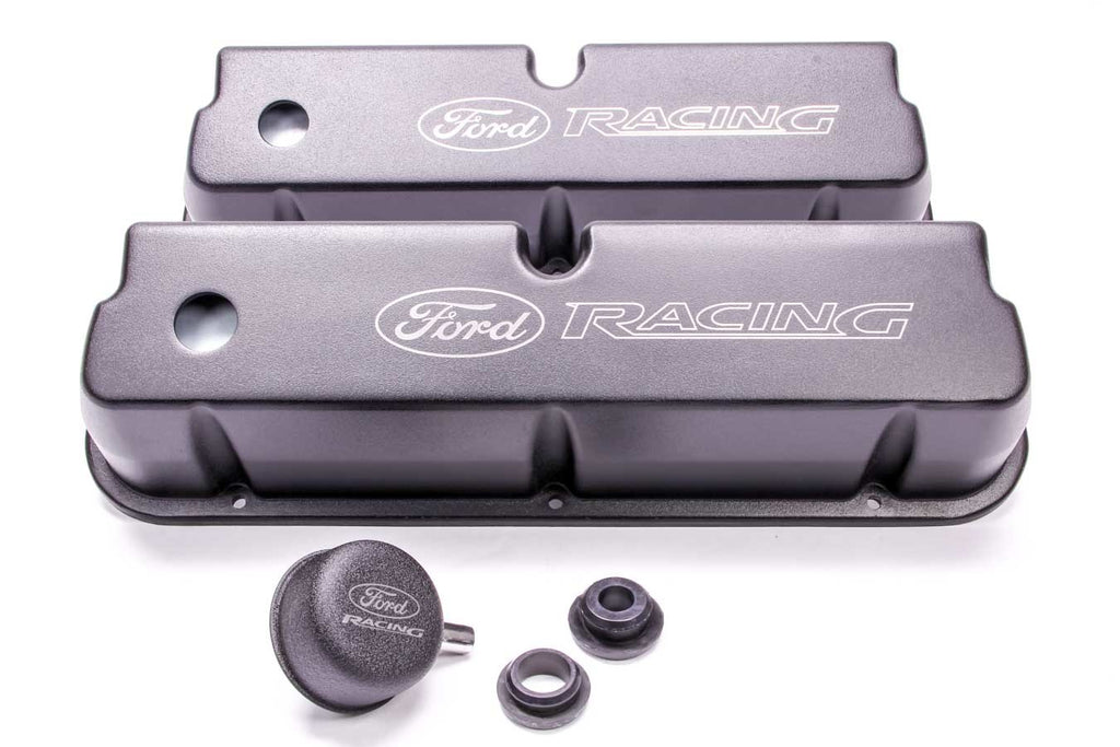 Ford Performance Parts Valve Cover Set Aluminum 302 Black Laser Etched M-6582-LE302BK