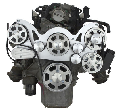 CVF Racing Polished WRAPTOR all inclusive 8 rib serpentine system for Chrysler Gen III Hemi 5.7L, 6.1L and 6.4L, G3H-WRAPTOR