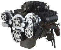 CVF Racing Polished WRAPTOR all inclusive 8 rib serpentine system for Chrysler Gen III Hemi 5.7L, 6.1L and 6.4L, G3H-WRAPTOR