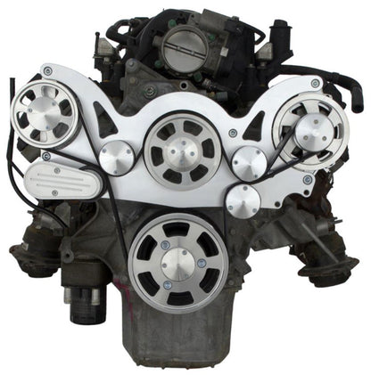 CVF Racing Polished WRAPTOR all inclusive 8 rib serpentine system for Chrysler Gen III Hemi 5.7L, 6.1L and 6.4L, G3H-WRAPTOR