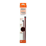 GripLockTies Zip Ties 12in Releasable Black / Red 24pk G12-BKRD-X24