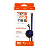 GripLockTies Zip Ties 8in Releasable Black / Blue 48pk G8-BKBU-X48