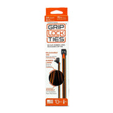 GripLockTies Zip Ties 8in Releasable Black / Orange 24pk G8-BKOG-X24