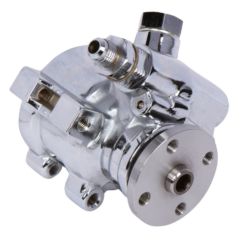 CVF Racing GM Type II Power Steering Pump, Chrome | 1400 PSI
