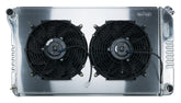 68-72 A-Body Aluminum Radiator Manual Transmission Dual 12 Inch W/ 12 Inch Fan Kit Cold Case Radiators