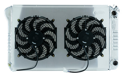 67-76 Chevy GMC Pickup Truck LS Swap Aluminum Radiator and 14 Inch Fan Kit Cold Case Radiators