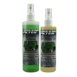 Green Filter USA Cleaner and Synthetic Oil Kit; 12oz. Cleaner; 8oz. Oil (Clear) 2800