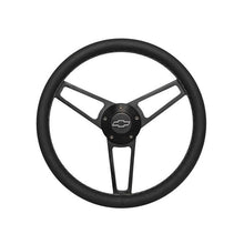 Load image into Gallery viewer, Grant Billet Series Leather Wheel; Chevrolet Horn Button; 1906