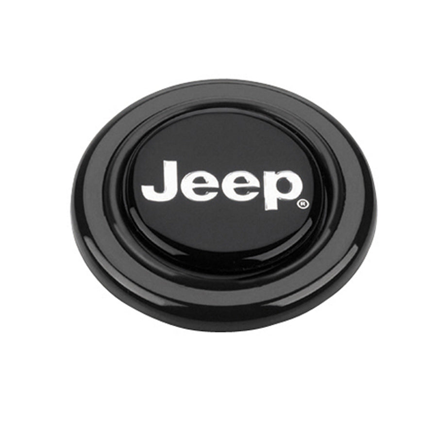 Grant Mopar Licensed Horn Button; Black Plastic; Jeep; Signature Wheels; 5675