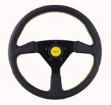 Grant Steering Wheel 13.75in Wrapped w/Yellow 627