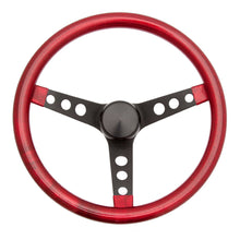 Load image into Gallery viewer, Grant Metal Flake Wheel; 13.5 in. Diameter; Red; 3-Spoke Design; Black Spokes; 8455