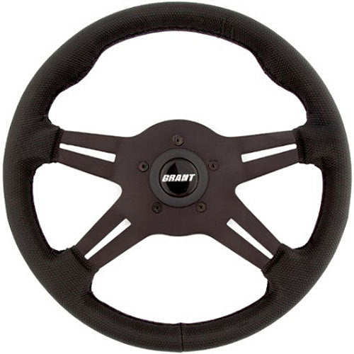 Grant Gripper Series Sure Grip Steering Wheel; 13 in.; 3 Spoke; Black; 8510