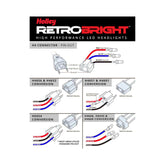 Adapter H4 Non-Standard Plug Pin-Out Swap Vehicles With Non-Standard 3 Prong Headlight Plugs or That Require a Pin Out Swap Premium RetroBright