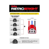 Adapter H4 Non-Standard Plug Pin-Out Swap Vehicles With Non-Standard 3 Prong Headlight Plugs or That Require a Pin Out Swap Premium RetroBright