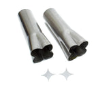 Hedman Hedders Weld-On Collectors 1-7/8in x 3-1/2in (Pair) 14014