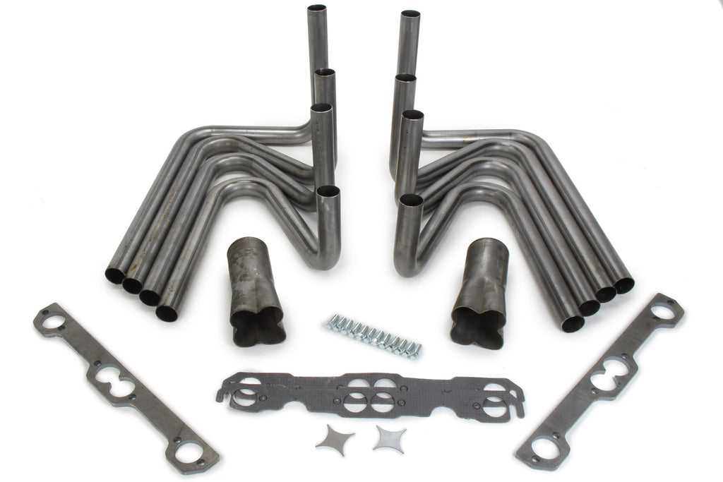 Hedman Hedders 1-5/8in SBC Weld Up Kit- 3in Weld On Collector 65595