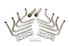 Load image into Gallery viewer, Hedman Hedders 1-3/4in SBC Weld Up Kit- 3-1/2in Slip On Collecto 65601