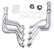 Hedman Hedders H.D. Silver Long-tube Headers For 64-77 Chevelle with 396-502 68198
