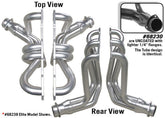 Hedman Hedders Standard Uncoated Headers; 1-5/8 in. Tube Dia.; 3 in. Coll.; FULL LENGTH Design 68230