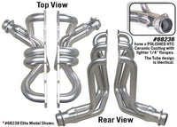 Hedman Hedders HTC Coated Headers; 1-5/8 in. Tube Dia.; 3 in. Coll.; FULL LENGTH Design 68236