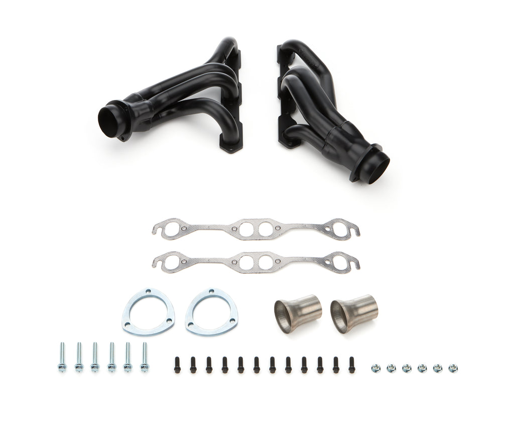 Hedman Hedders 67-87 C10/C20 SB CHEVY PICKUP (2WD); 1-5/8 in.; MID-LENGTH TUBES- BLACK MAXX 69013