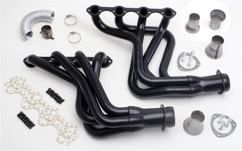Hedman Hedders Standard Uncoated Headers; 1-5/8 in. Tube Dia.; 3 in. Coll.; FULL LENGTH Design 89150