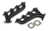 Hooker GM LS Cast Iron Exhaust Manifolds Black Finish 8501-3HKR