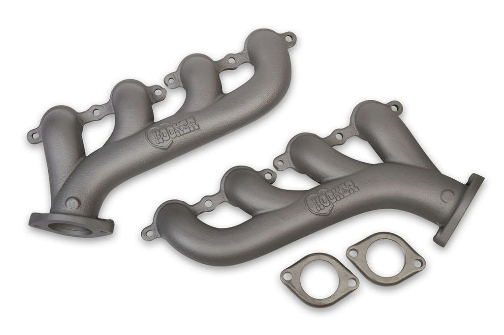 Hooker GM LS Cast Iron Exhaust Manifolds Gray Finish 8501-5HKR