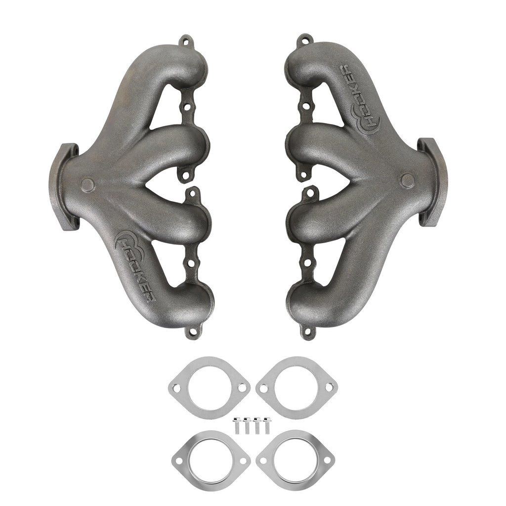 Hooker Exhaust Manifold Set GM LS - Center Dump 8504HKR