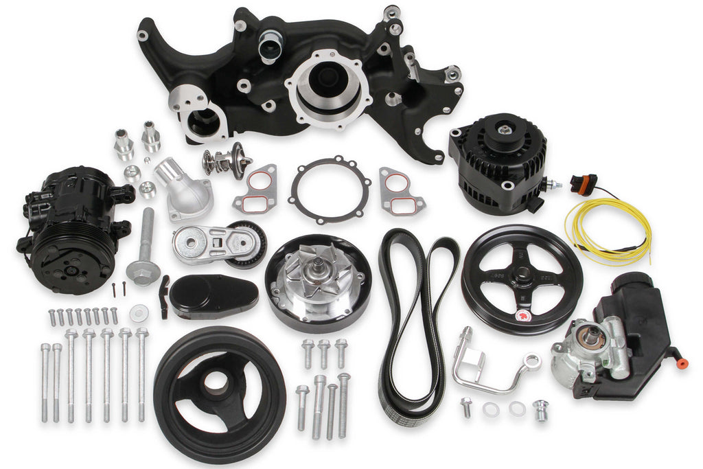 Holley LS Mid-Mount Complete Engine Accessory System 20-185BK