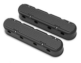 Holley Valve Cover Set - GM LS 2-Piece Design - Black 241-182